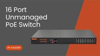 16 Port PoE Switch | PoE+ | Fiberroad Technology