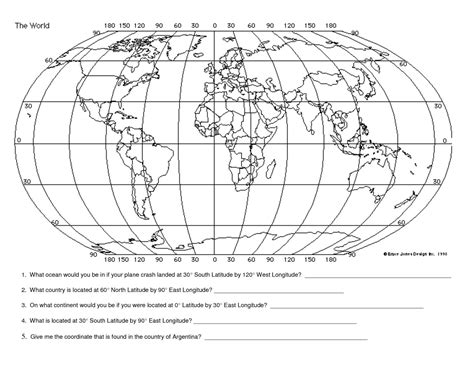 Latitude And Longitude Practice Worksheets — db-excel.com