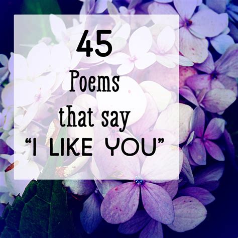 'I Like You' Poems: Short Rhymes and Messages for Guys and Girls ...