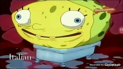 Spongebob Languages Italian - YouTube