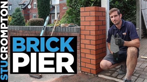 Bricklaying - Building a Brick Pier - YouTube