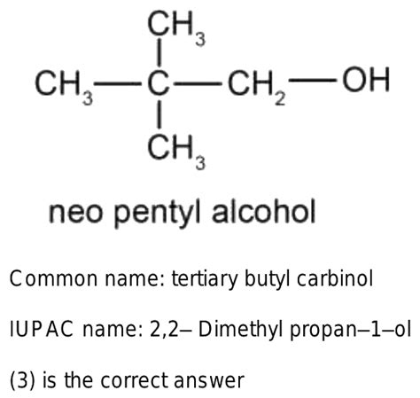 what is derived name of neopentyl alcohol? 1.isopropyl carbinol 2.n ...