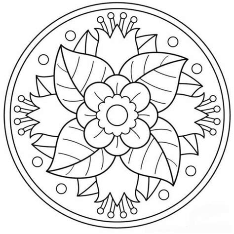 Mandalas fáciles para pintar e imprimir | Mandalas para pintar faciles ...