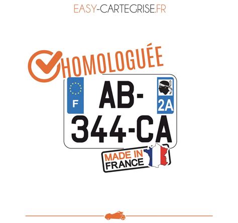 PLAQUE D’IMMATRICULATION MOTO | Easy' Carte Grise