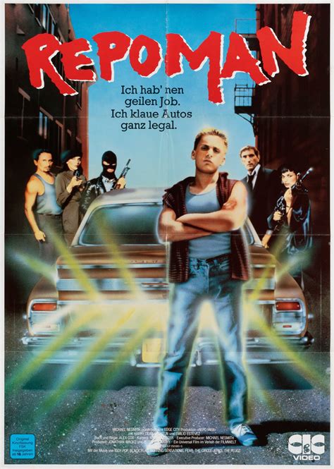 Repo Man Original 1984 German A1 Movie Poster - Posteritati Movie ...