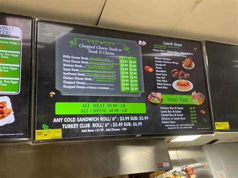 Menu at Blue Store Deli restaurant, Montgomery