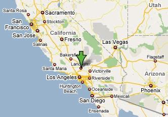 Lancaster, California Map