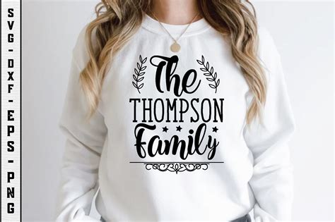 The Thompson Family Graphic by Designhouse · Creative Fabrica