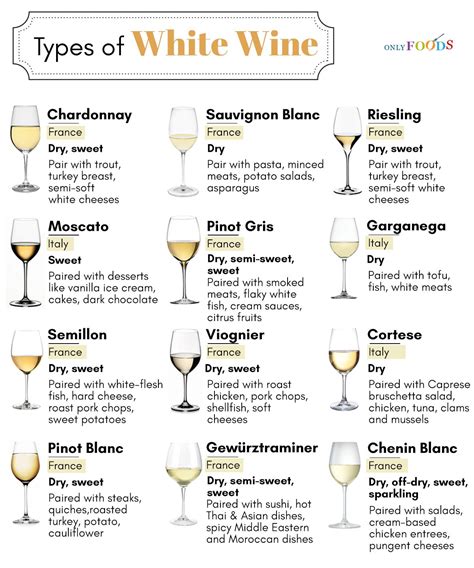 Different Types of White Wine a Wine-Lover Should Know About | Types of ...