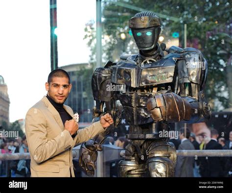 Amir Khan attending the premiere of Real Steel, in Leicester Square in ...