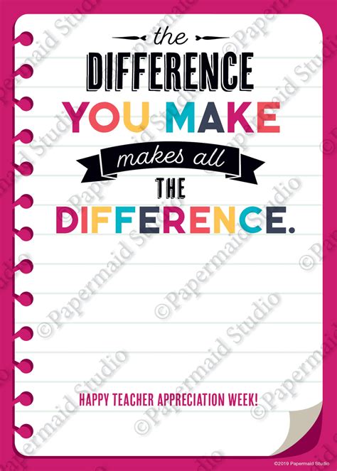 Teacher Appreciation Week Card Printable Teacher - Etsy