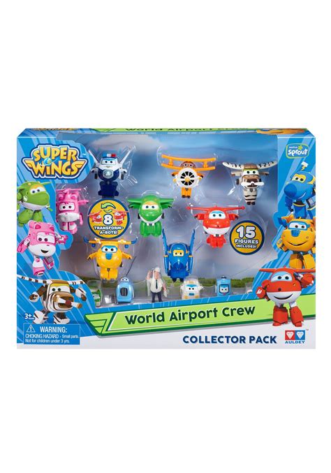 Transform-A-Bots World Airport Crew Super Wings 15 Piece Play Set