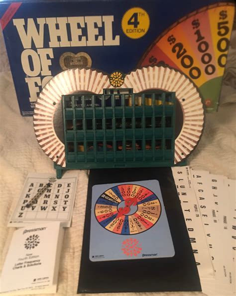 Vintage Wheel of Fortune Board Game 4th Edition 1988 | Etsy