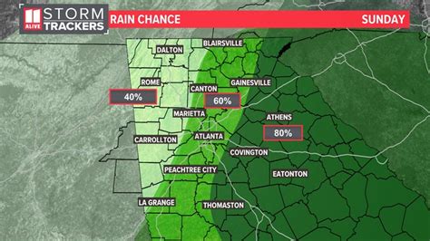 Georgia weather rain gusty winds this weekend | Timeline | 11alive.com