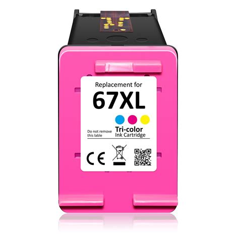 67XL Black Color Ink Cartridge for HP 67 Deskjet 2700e 2752 4140 4152e ...