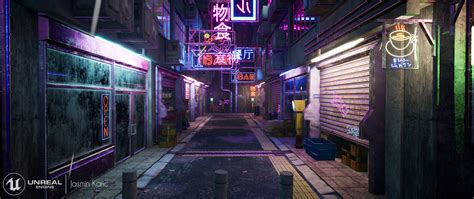 ArtStation - Cyberpunk Alleyway