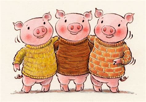 Three Little Pigs Drawing at GetDrawings | Free download