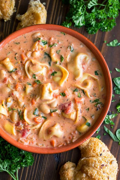 Tuscan Tortellini Soup with Spinach and White Beans - Peas And Crayons ...