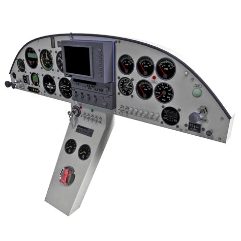 aircraft instrument panel 3d model