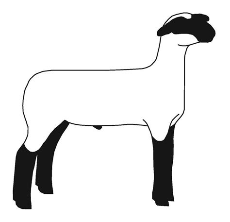 Show Lamb Silhouette at GetDrawings | Free download