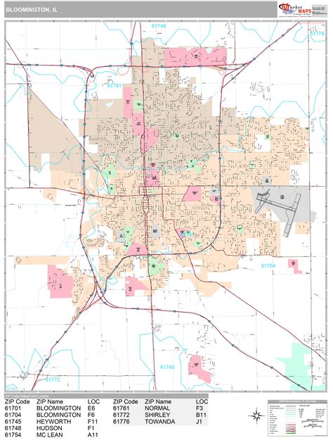 Bloomington Il Zip Code Map: A Comprehensive Guide - 2023 Calendar ...