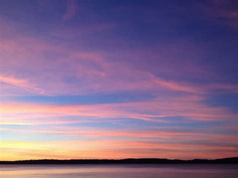 Sky Orange And Blue Sky During Golden Hour Sunrise Image Free Photo