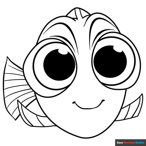 Baby Dory From Finding Dory Coloring - Coloring Home