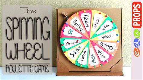 THE ROULETTE GAME_How to make a spinning wheel out of cardboard | Edu ...