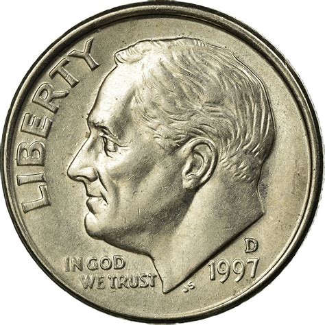 One Dime 1997 Roosevelt, Coin from United States - Online Coin Club