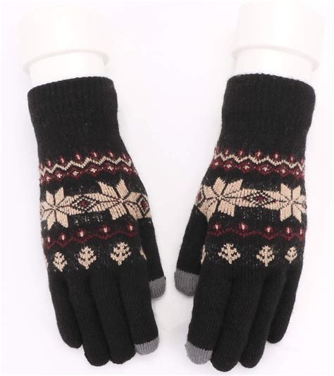 SUHXS Guantes De Invierno, Terciopelo Grueso De Invierno Para Mujer ...