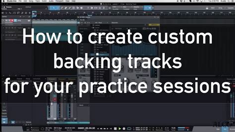 How to create custom backing tracks for your practice sessions - YouTube