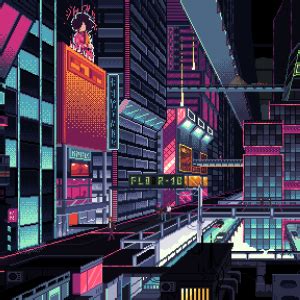 300x300 Resolution Cyberpunk City Pixel Art 300x300 Resolution ...