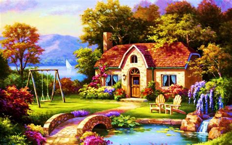 🔥 [40+] Country Cottage Wallpapers | WallpaperSafari