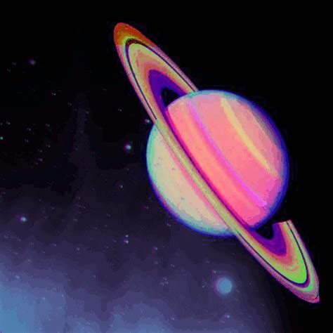 GIF space planets saturn - animated GIF on GIFER