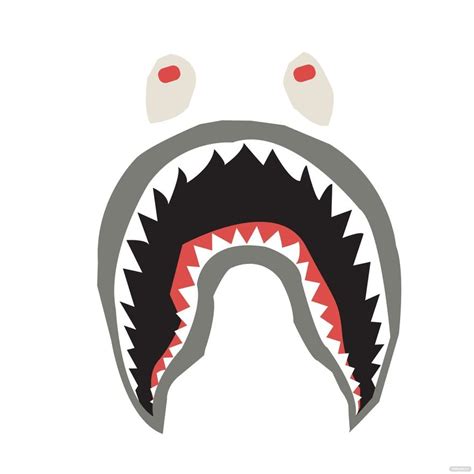 Shark Bape Vector in Illustrator, SVG, JPG, EPS, PNG - Download ...