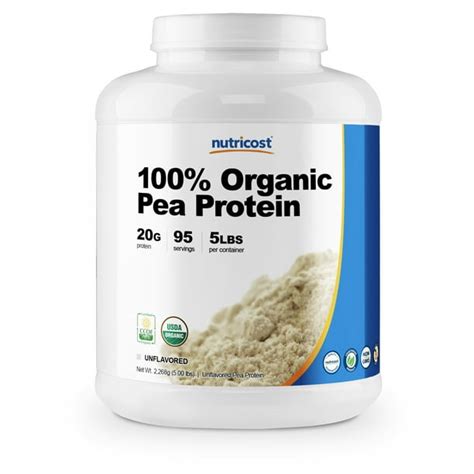 Nutricost Organic Pea Protein Isolate Powder (5LBS) - Unflavored ...