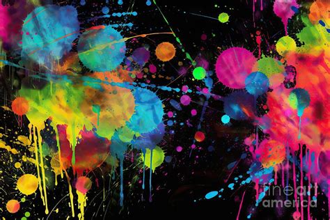 Colorful spray paint digital art background, urban art, graffiti style ...