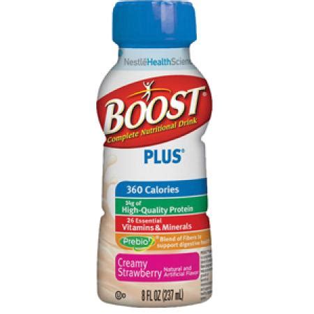 Boost Plus Nutritional Oral Supplement, 8 oz., Creamy Strawberry, Ready ...