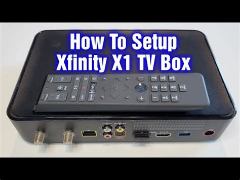 How To Setup Xfinity X1 Cable TV Box - YouTube