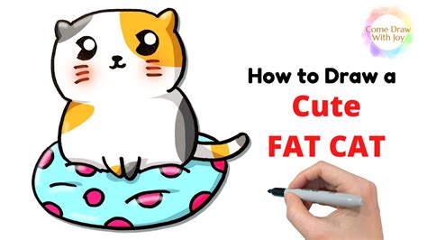 Cute Fat Cat Drawing