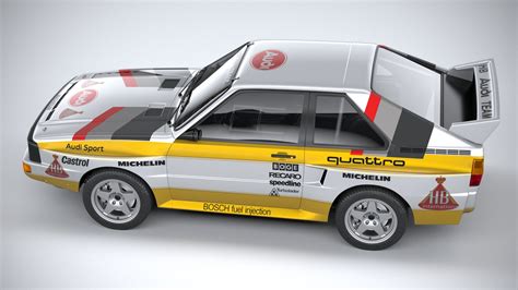 modelo 3d Audi Sport Quattro Rally 1985 - TurboSquid 1844543