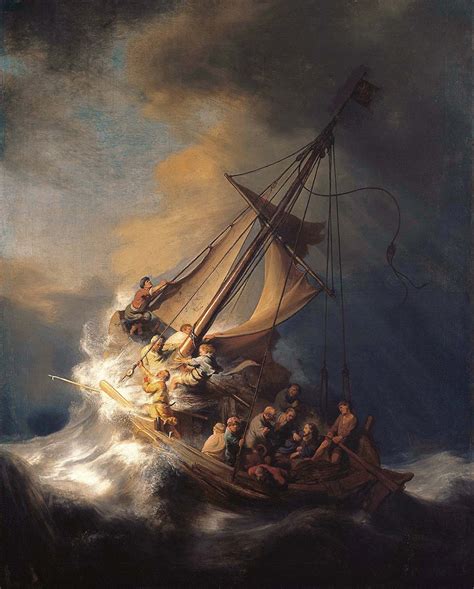 Christ in the Storm on the Sea of Galilee by Rembrandt | Kalligone