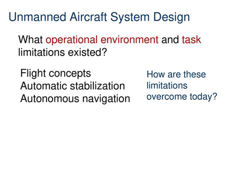 Unmanned Systems Aerospace Engineering - ppt download