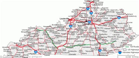 Kentucky State Map With Cities And Counties - Printable Map