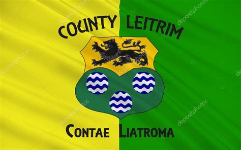 Flag of County Leitrim is a county in Ireland — Stock Photo © zloyel ...