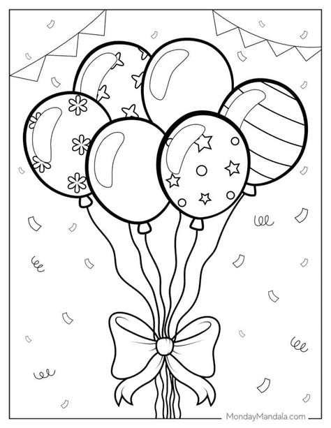 Coloring Pages For Kids Balloons