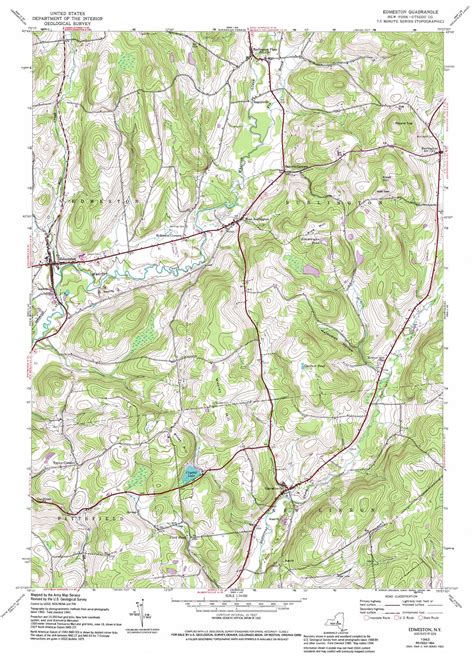 Edmeston topographic map, NY - USGS Topo Quad 42075f2