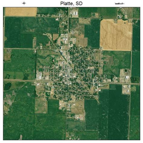 Aerial Photography Map of Platte, SD South Dakota