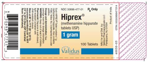 Hiprex: Package Insert / Prescribing Information