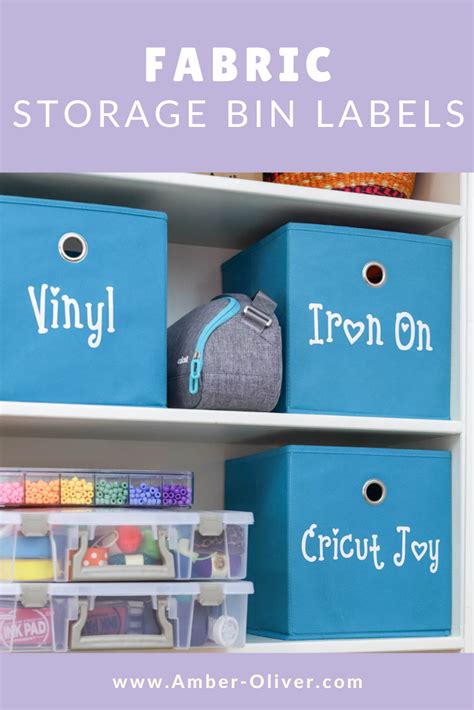 Organize Your Home with Fabric Storage Bin Labels